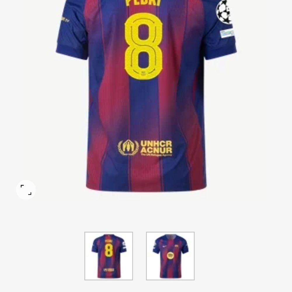 Men's Authentic Nike Pedri Barcelona Home Jersey 25/26